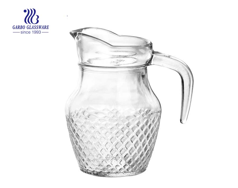 Classic in stock small glass pitcher 500ML beverage wine glass jug