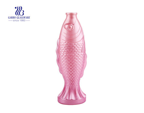 Green Fish Shaped 530ml  Glass Decanter 