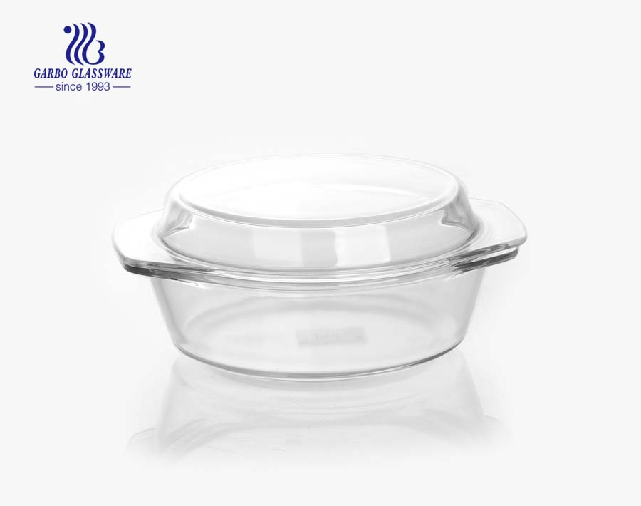 Heat resistant pyrex glass dish safe for dish-washing machine baking dish