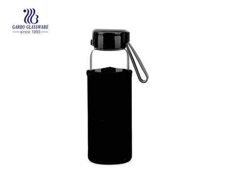 280ml Classic Sport Water Bottle In Borosilicate Glass Material 