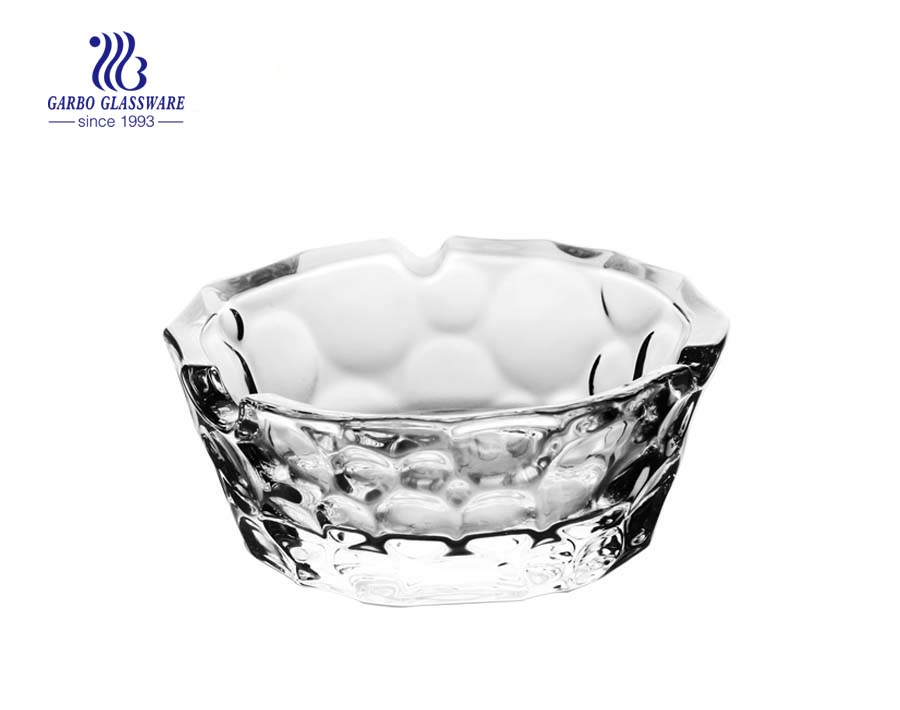 crystal glass cigar ashtray for hotel decoration