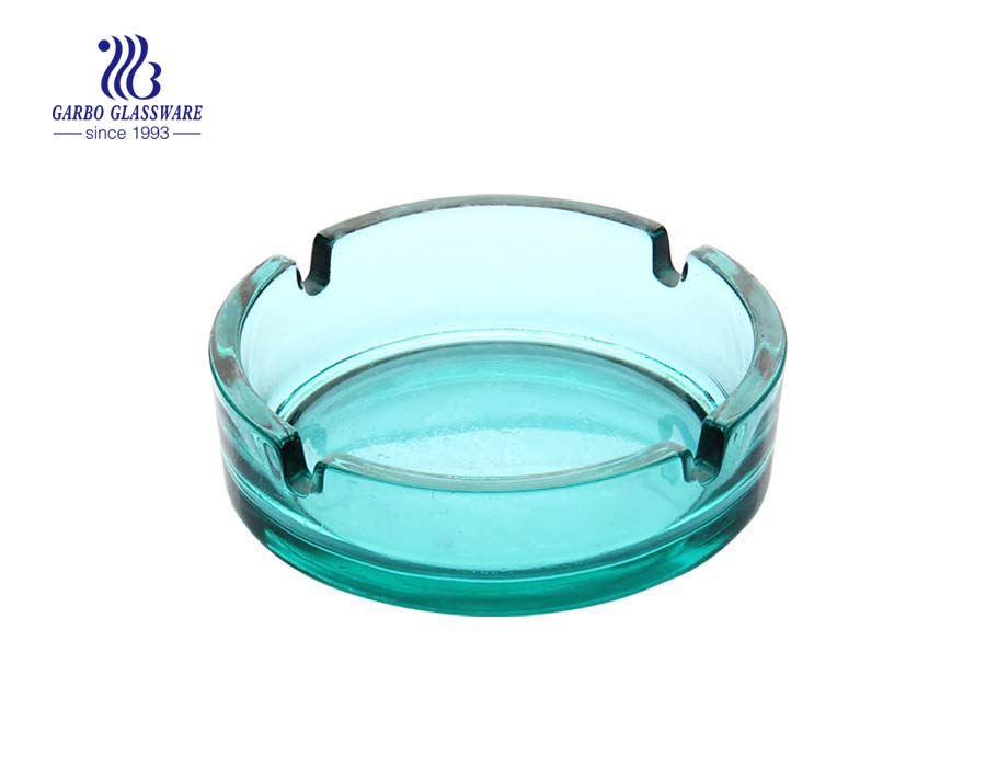 crystal glass cigar ashtray for hotel decoration