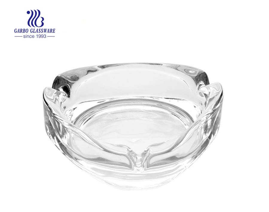crystal glass cigar ashtray for hotel decoration