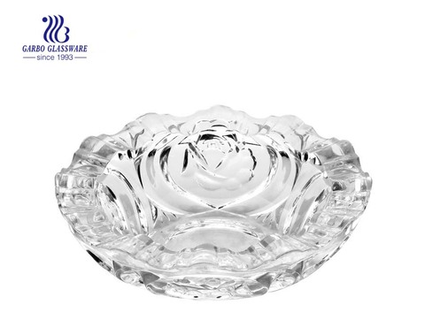 special pattern design cigar smoking glass ashtray  for bar