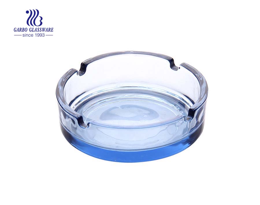 special pattern design cigar smoking glass ashtray  for bar