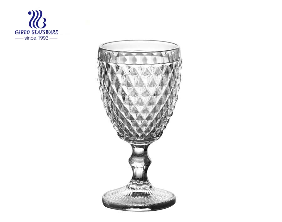 Selección de regalo de candelabro de vidrio en forma de taza transparente vintage