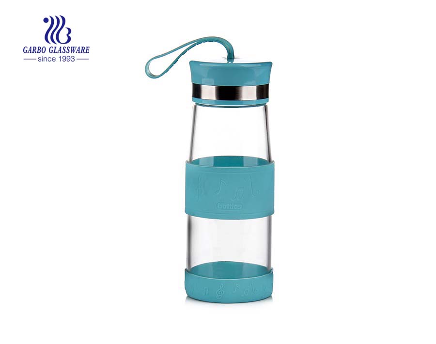 270ML Handmade Blown Glass Water Bottle For Daily Drinking