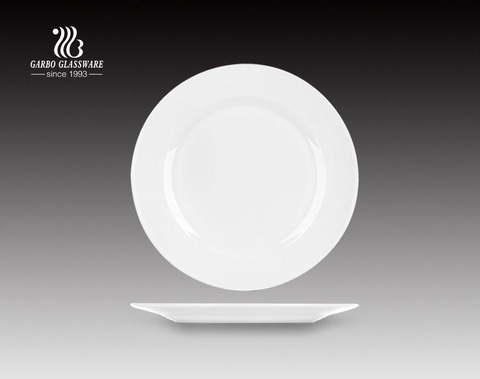 10inch Fancy design popular opal glass dinner plate for restaurant