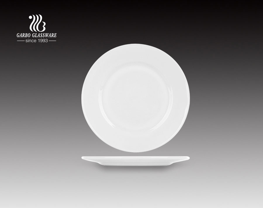 10 Zoll Fancy Design beliebte Opal Glas Essteller für Restaurant