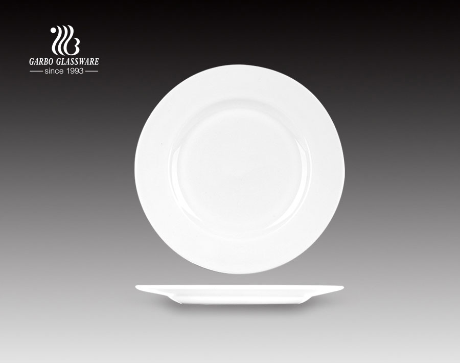 10 Zoll Fancy Design beliebte Opal Glas Essteller für Restaurant