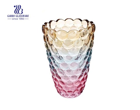 Vase en verre décoratif de registre de couleur