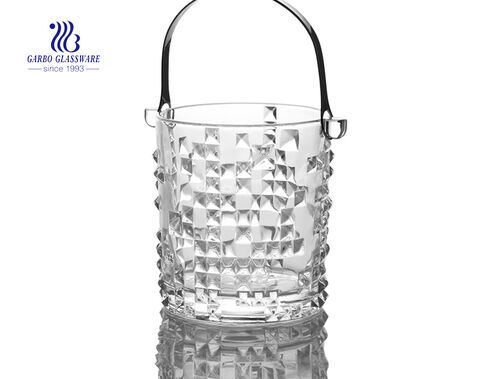 1L portable sparkling glass ice bucket for wine for champange 