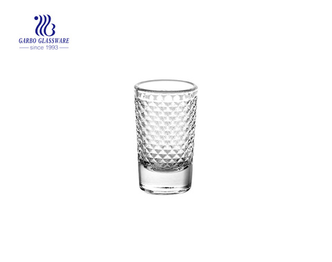 Ancla de barra urbana corrugado vaso de chupito 50 ml transparente personalizar vidrio de espíritu