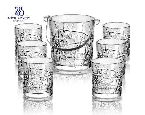 Venta al por mayor Diwali promoción alto vaso de hielo blanco buket set