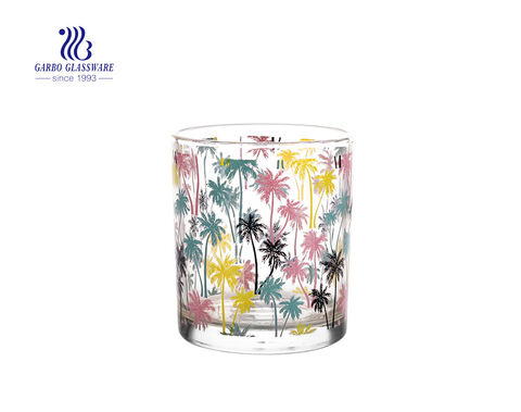 Cactus plant design Clear Transparent Glass candle holder 