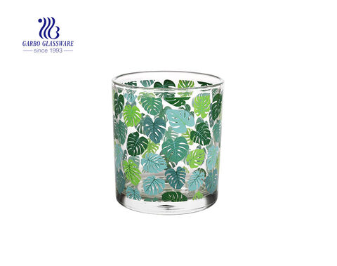 Cactus plant design Clear Transparent Glass candle holder 