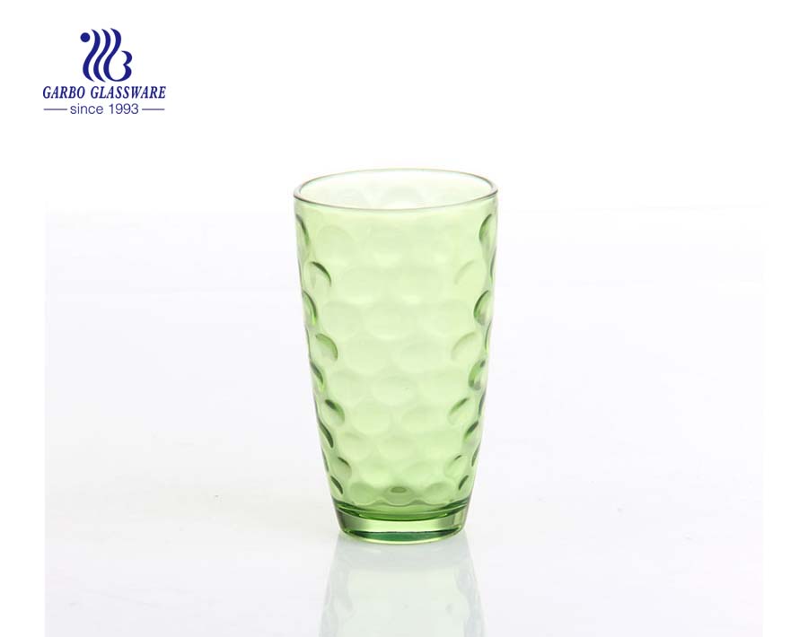 9oz dot design spray color water drinking tumbler 