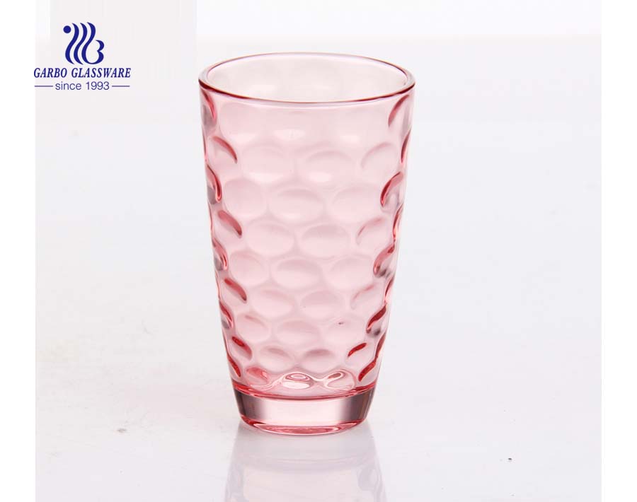 9oz dot design spray color water drinking tumbler 