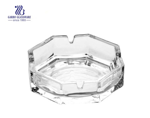 Glass ashtray in ashtray round shape with custom logo