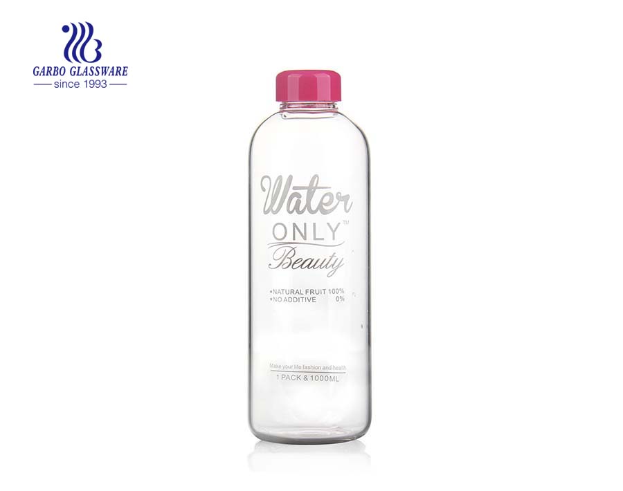 320ml Elegant Design Pyrex Glass Water Bottle 