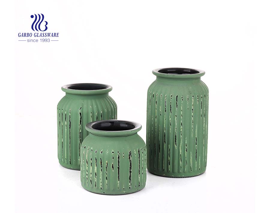 colored glass jar  DIY crafts  Decor - Safe For Canning, Pickling, Storage 