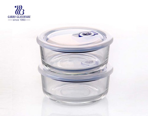 2PCS 700ml Pyrey glass food storage containers bento lunch box made in china