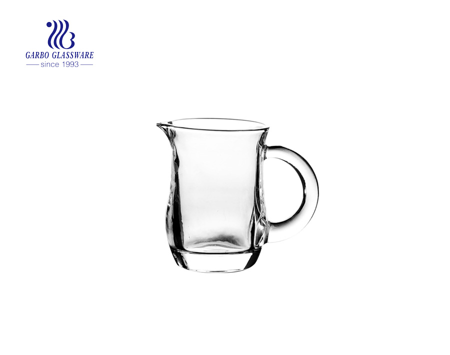 Mini carafe en verre transparent de 10.5 oz pour la maison