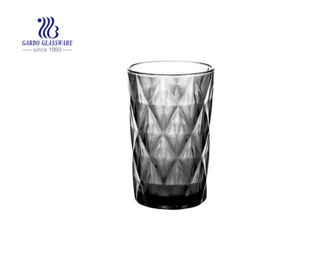 350ml black tea and water drinking solid color glass cup