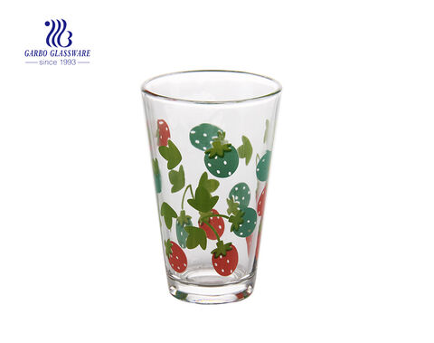 11oz printing and decals water and tea drinking glass cup 