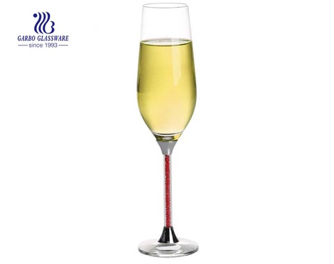 240 ml champagne rouge cristal stemed verre à vin gobelet pour weding