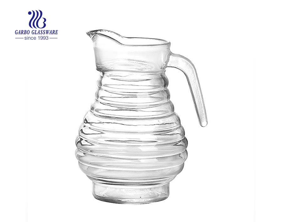 Football shape glass jug glass pitcher for wholesale China Chongqing factory
