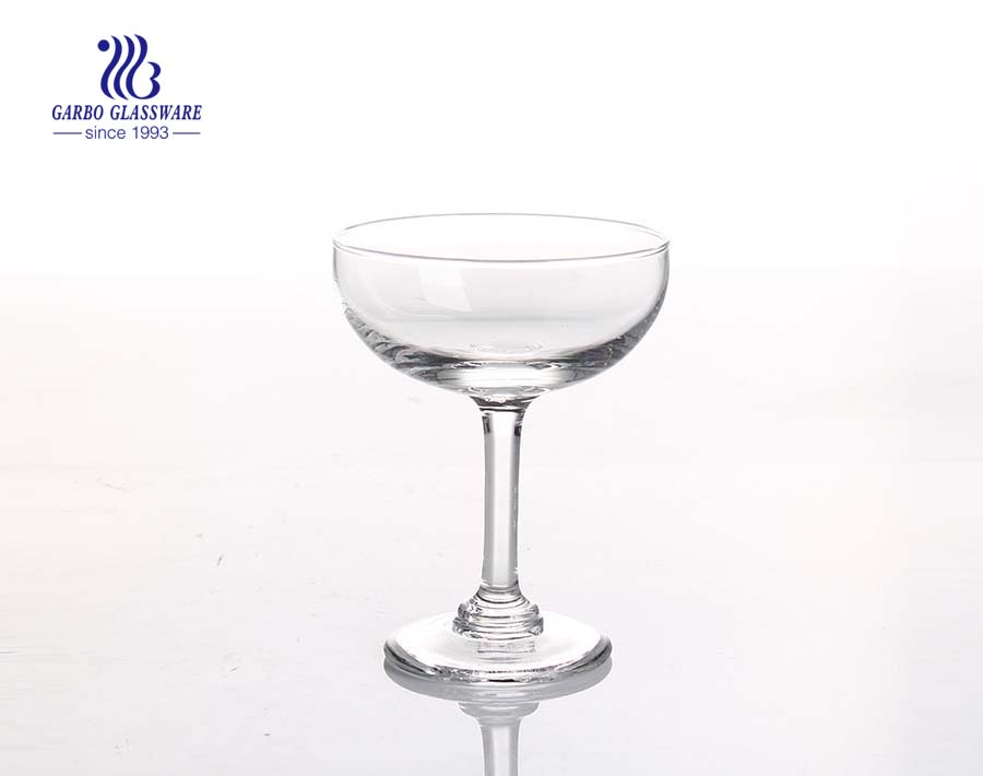 9.5oz 270ml stemless champagne flutes crystal hurricane glass 