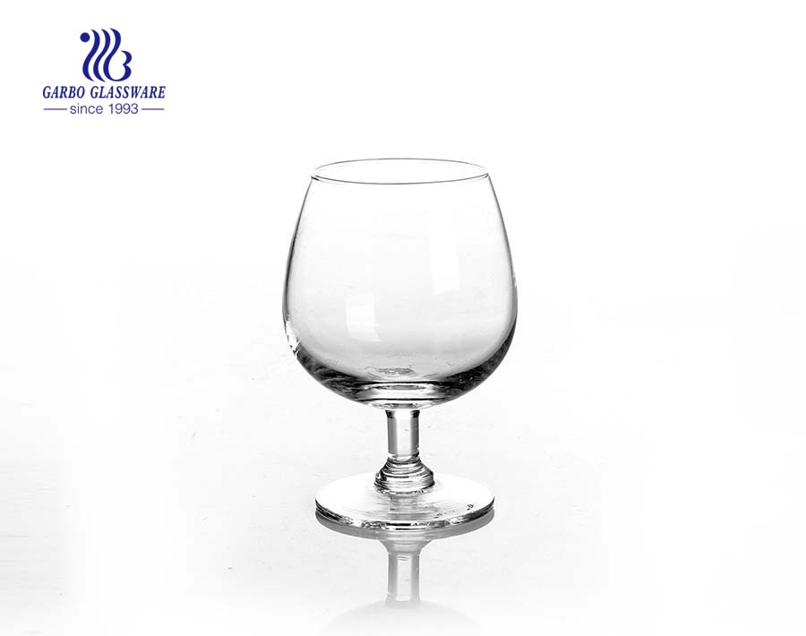 Taças de champanhe stemless de 9.5oz 270ml vidro de furacão de cristal