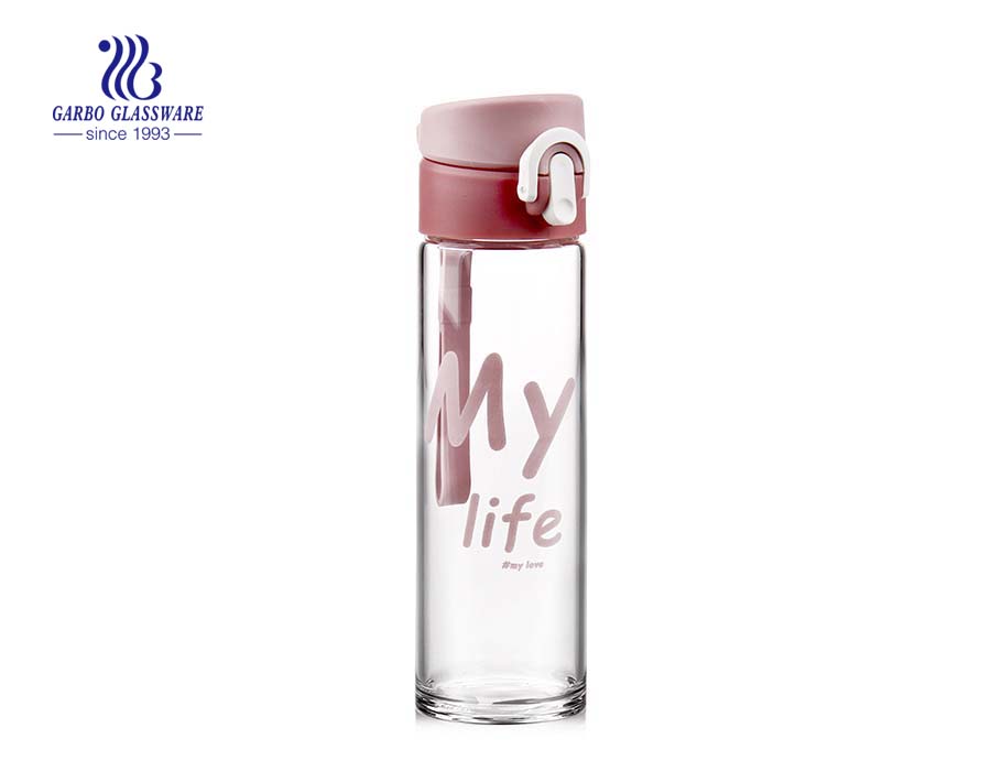 Glass Water Bottle Cold Hot Water Tea Gift Glass Bottle
