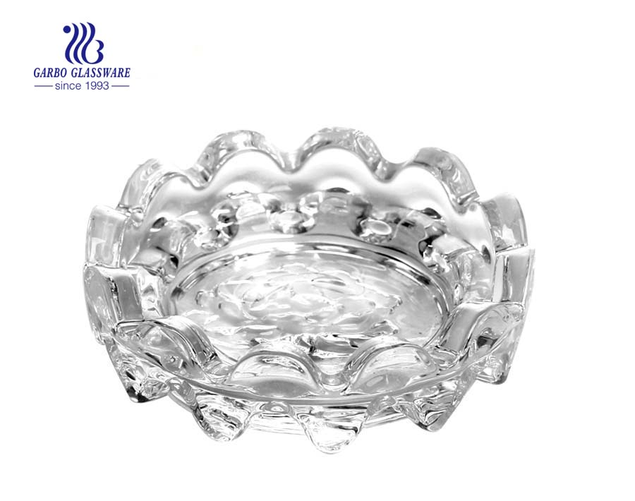 Regular round shape smoking glass ashtray with cheap price