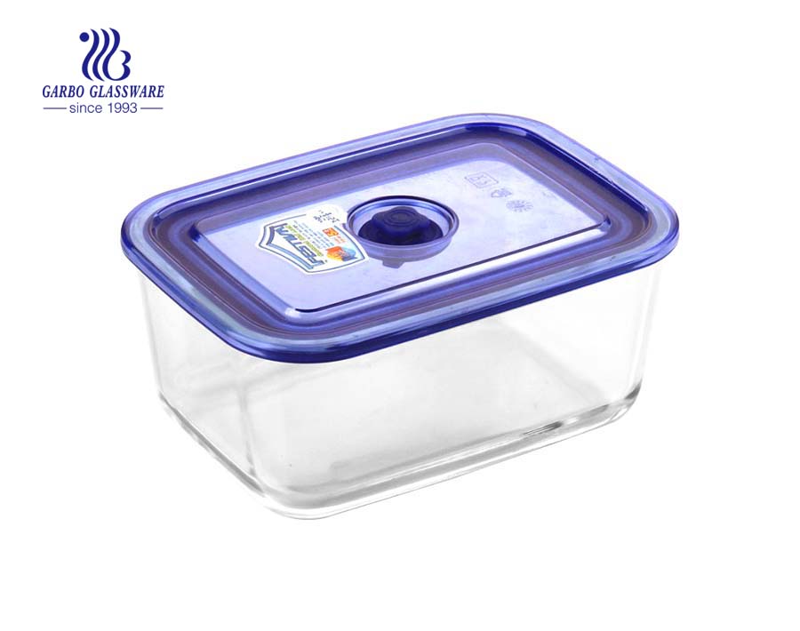 Wholesale Heat resistant glass food container glass lunch box microwave safe 