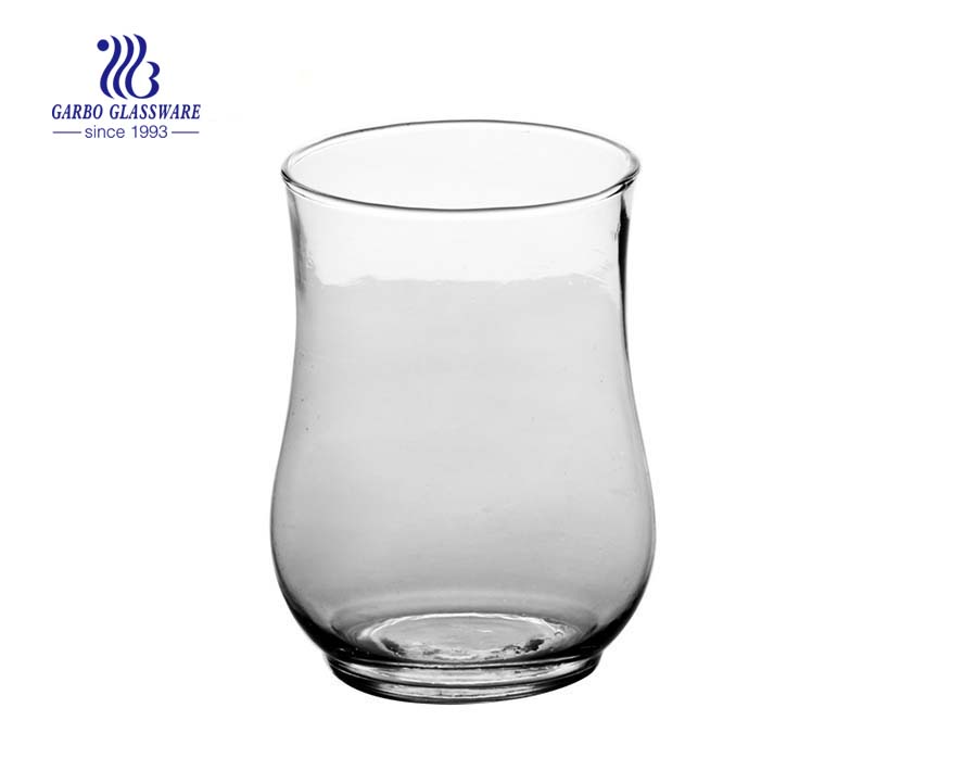 Simple Blowing Clear Glass Vase Table Room Decoration