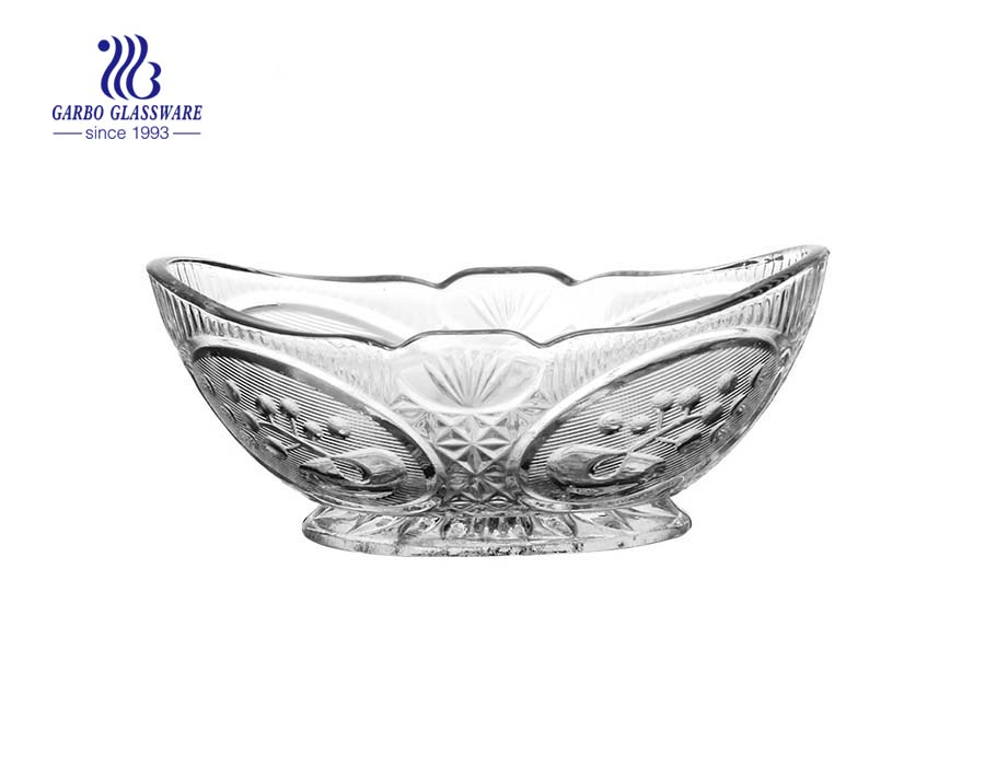 Fancy design factory glass dessert bowl for home