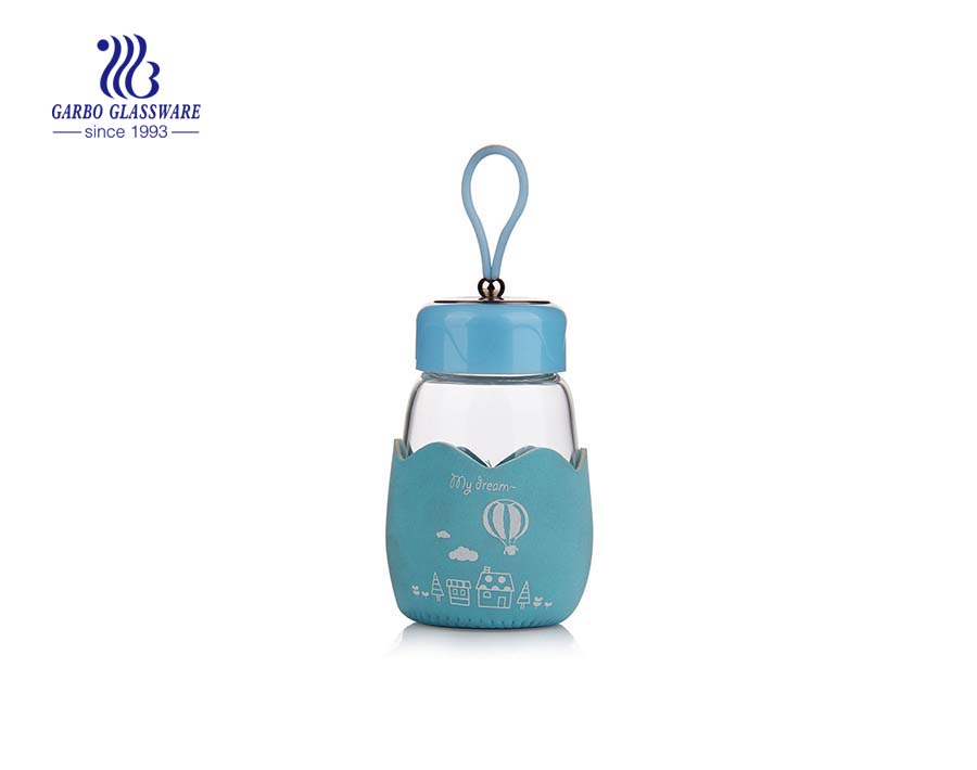 Small Portable Glass Hot Water Bottle With Customized Designs