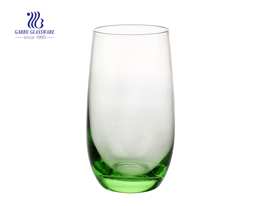 Vaso de vidrio soplado de color 500ml