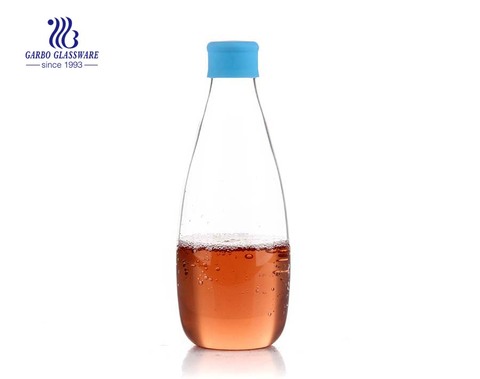 500ML Pyrex Glass Tea Bottle With Colorful Cover