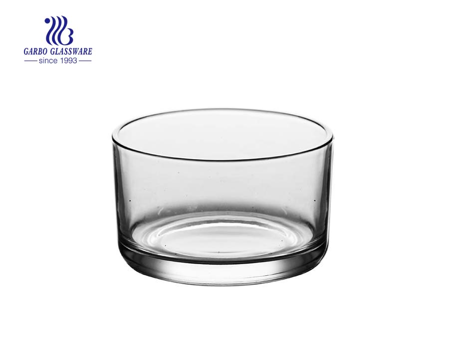 Brief design straight 4.5 inch glass bowl 