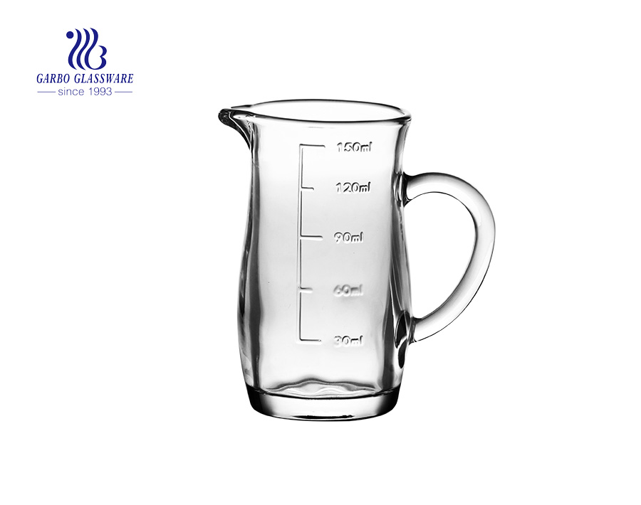 Carafe en verre 8OZ avec ligne de mesure de niveau