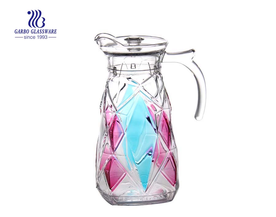 Khuôn cổ điển Garbo Glass Bình thủy tinh 1.8L bình thủy tinh với màu phun tùy chỉnh