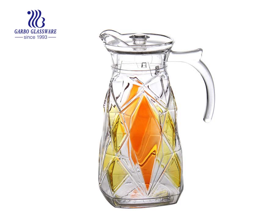قوالب Garbo Glass الكلاسيكية أباريق زجاجية 1.8 لتر أباريق زجاجية مع ألوان رش مخصصة