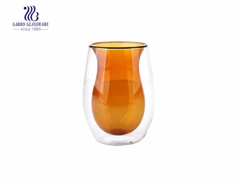 Garbo New Pyrex Glass Cup Double Wall 8 oz Đồ uống & Cà phê Ly