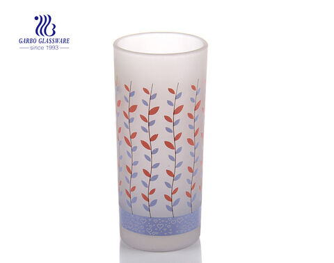 2oz frosted and decals vodka drinking shot glass 