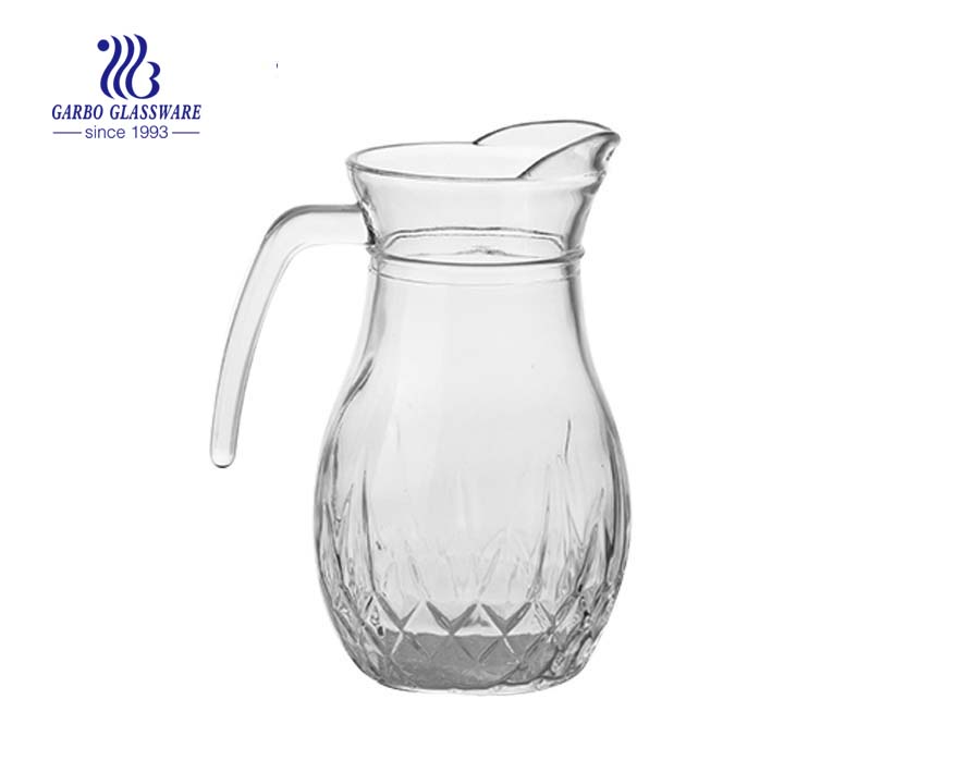 China FOB Chongqing Glass Drinking Pitcher Glass Jug Glass Carafe