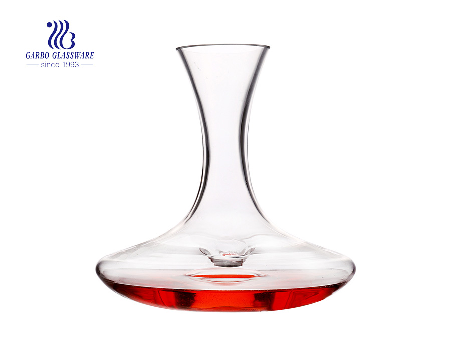 2L glass red wine decanter with customized gift box set