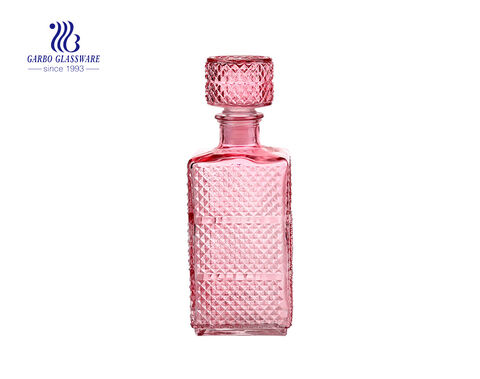 Pink Glass Decanter For Cool  Woman